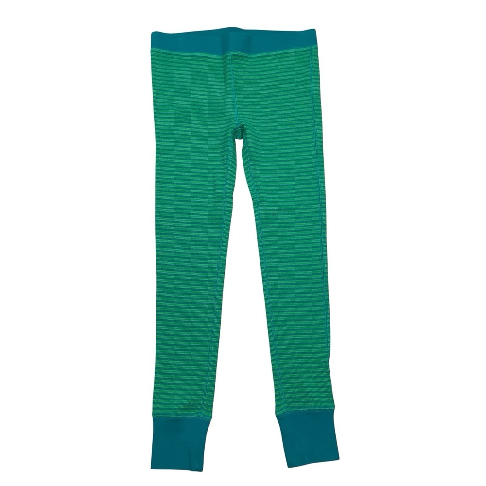 J Crew Light Weight Thermal Sweatpants Pajamas Green Blue‎ Women Small